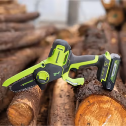 Tronçonneuse Greenworks G24MCS10K2; 24 V; 1x2,0 Ah accu. - Vue supplémentaire 5