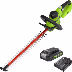 Taille-haie Greenworks GD24HT61K2; 24 V; 61 cm; 1x2,0 Ah accu.
