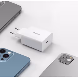 Baseus Speed Mini Smartphone Blanc Secteur Charge rapide Intérieure - Vue supplémentaire 4