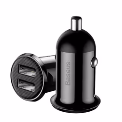 Baseus Gain Pro, Auto, Allume-cigare, 5 V, Noir