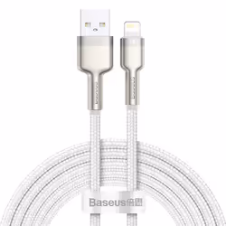 Baseus Cafule, 2 m, Lightning, USB A, Mâle, Mâle, Blanc