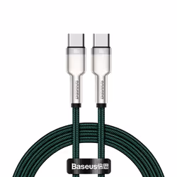 Baseus 6953156202399, 2 m, USB B, USB C, USB 2.0, 480 Mbit/s, Vert