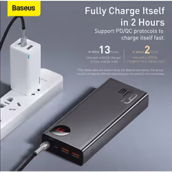 Baseus PPIMDA-D01 banque d'alimentation électrique Polymère 20000 mAh Noir - Vue supplémentaire 7