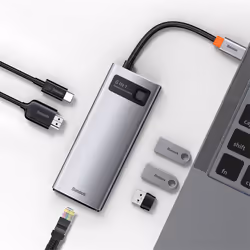 Baseus Metal Gleam USB 3.2 Gen 1 (3.1 Gen 1) Type-C Gris - Vue supplémentaire 8