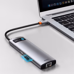 Baseus Metal Gleam USB 3.2 Gen 1 (3.1 Gen 1) Type-C Gris - Vue supplémentaire 8
