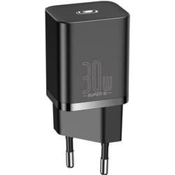 Baseus CCSUPJ01 chargeur d'appareils mobiles Universel Noir Secteur Charge rapide Intérieure