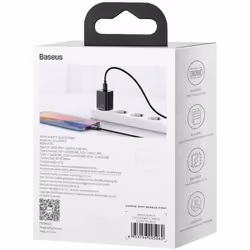 Baseus CCSUPJ01 chargeur d'appareils mobiles Universel Noir Secteur Charge rapide Intérieure