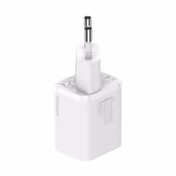 Baseus CCSUP-J02 chargeur d'appareils mobiles Universel Blanc Secteur Charge rapide Intérieure