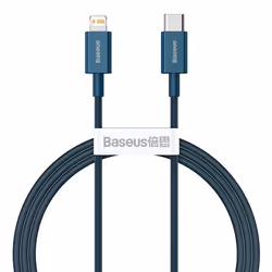 Baseus CATLYS-A03, 1 m, Lightning, USB C, Mâle, Mâle, Bleu