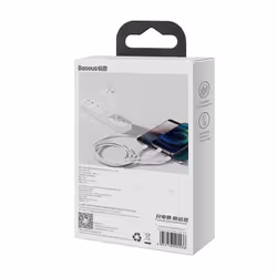 Baseus Superior câble USB 1,5 m USB 2.0 USB A USB C/Micro USB A/Lightning Blanc - Vue supplémentaire 10