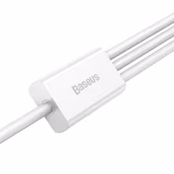 Baseus Superior câble USB 1,5 m USB 2.0 USB A USB C/Micro USB A/Lightning Blanc