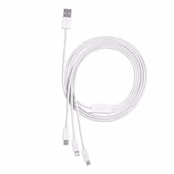 Baseus Superior câble USB 1,5 m USB 2.0 USB A USB C/Micro USB A/Lightning Blanc - Vue supplémentaire 5