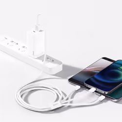 Baseus Superior câble USB 1,5 m USB 2.0 USB A USB C/Micro USB A/Lightning Blanc - Vue supplémentaire 6