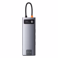 Baseus CAHUB-CU0G, Avec fil, USB 3.2 Gen 1 (3.1 Gen 1) Type-C, Gris, 4K Ultra HD, 60 Hz, HDMI, USB 2.0, USB 3.2 Gen 1 (3.1 Ge ...