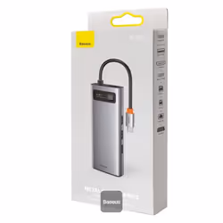 Baseus CAHUB-CU0G station d'accueil Avec fil USB 3.2 Gen 1 (3.1 Gen 1) Type-C Gris