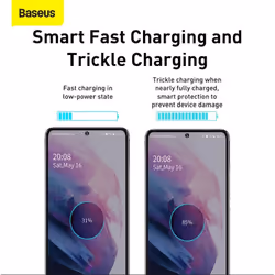 Baseus TZCCSUP-L01 chargeur d'appareils mobiles Smartphone Noir Secteur, USB Charge rapide Intérieure