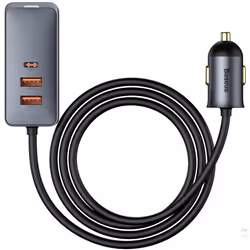 Baseus CCBTB0G chargeur d'appareils mobiles Universel Gris Allume-cigare Auto