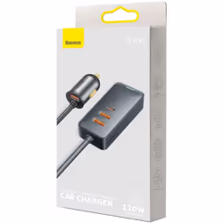 Baseus CCBTB0G chargeur d'appareils mobiles Universel Gris Allume-cigare Auto