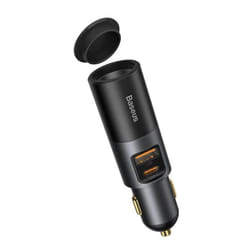 Baseus CCBT-C0G chargeur d'appareils mobiles Téléphone portable Gris Allume-cigare Charge rapide Auto
