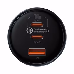 Baseus TZCCZM-0G chargeur d'appareils mobiles Ordinateur portable, Consoles portables, Smartphone, Tablette Noir Allume-cigare Charge rapide Auto - Vue supplémentaire 6