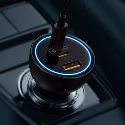 Baseus TZCCZM-0G chargeur d'appareils mobiles Ordinateur portable, Consoles portables, Smartphone, Tablette Noir Allume-cigare Charge rapide Auto - Vue supplémentaire 7