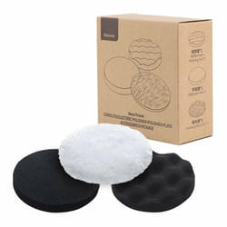 Baseus CRDLQ-C01 patin et disque de polissage/lustrage Tampon abrasif Noir, Blanc