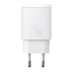 Baseus CCXJ-B02 chargeur d'appareils mobiles Universel Blanc Secteur Charge rapide Intérieure