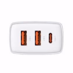 Baseus CCXJ-E02 chargeur d'appareils mobiles Universel Blanc Secteur Charge rapide Intérieure