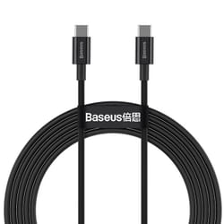 Baseus Superior câble USB 1 m USB 2.0 USB C Noir