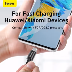 Baseus CATYS-C01 câble USB 2 m USB C Noir