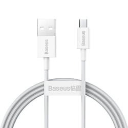 Baseus CAMYS-02 câble de téléphone portable Blanc 1 m USB A Micro-USB B