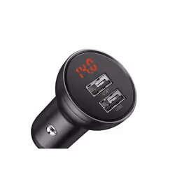 Baseus CCBX-0G, Auto, Allume-cigare, 4,8 A, Noir, Gris