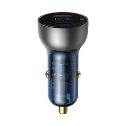Baseus CCKX-C0A chargeur d'appareils mobiles Universel Bleu, Gris Allume-cigare Charge rapide Auto