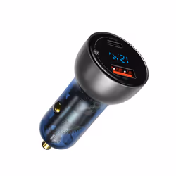 Baseus CCKX-C0A chargeur d'appareils mobiles Universel Bleu, Gris Allume-cigare Charge rapide Auto