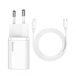 Baseus TZCCSUP-B02 chargeur d'appareils mobiles Universel Blanc Secteur Charge rapide Intérieure