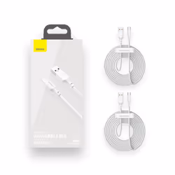 Baseus TZCATZJ-02, 1,5 m, USB A, USB C, 480 Mbit/s, Blanc