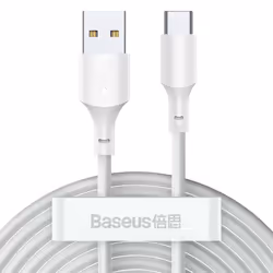 Baseus TZCATZJ-02 câble USB 1,5 m USB A USB C Blanc