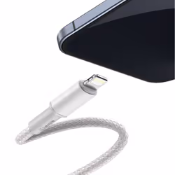 Baseus CATLGD-02 câble Lightning 1 m Blanc