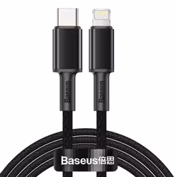 Baseus CATLGD-A01, 2 m, Lightning, USB C, Mâle, Mâle, Noir