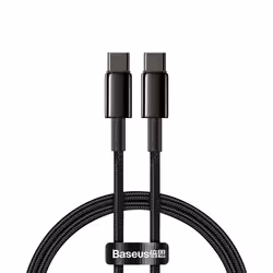 Baseus 6953156232051, 1 m, USB C, USB C, USB 2.0, 480 Mbit/s, Noir