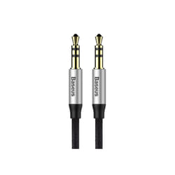 Baseus CAM30CS1 câble audio 1,5 m 3,5mm Noir, Argent