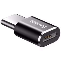 Baseus ABMU24ABK changeur de genre de câble microUSB Type C Noir, Argent - Vue supplémentaire 4