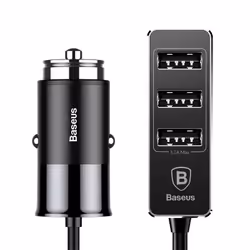 Baseus CCTON-01, Intérieure, Allume-cigare, 24 V, 5,5 A, Noir