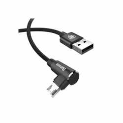 Baseus MVP Elbow Type câble USB 2 m USB 2.0 USB A Micro-USB A Noir