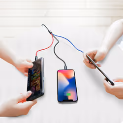Baseus CAMLT-ASY01 câble USB 0,3 m USB A USB C/Micro USB A/Lightning Noir - Vue supplémentaire 10