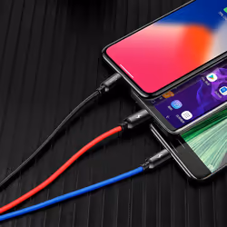 Baseus CAMLT-ASY01 câble USB 0,3 m USB A USB C/Micro USB A/Lightning Noir - Vue supplémentaire 12