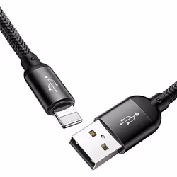 Baseus CAMLT-ASY01 câble USB 0,3 m USB A USB C/Micro USB A/Lightning Noir - Vue supplémentaire 7