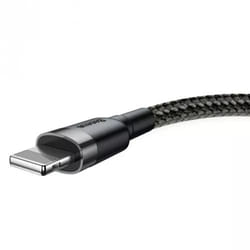 Baseus CALKLF-AG1 câble Lightning 0,5 m Gris, Noir