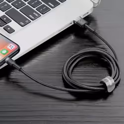 Baseus CALKLF-AG1 câble Lightning 0,5 m Gris, Noir - Vue supplémentaire 3