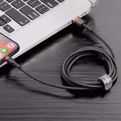 Baseus CALKLF-A19 câble Lightning 0,5 m Noir